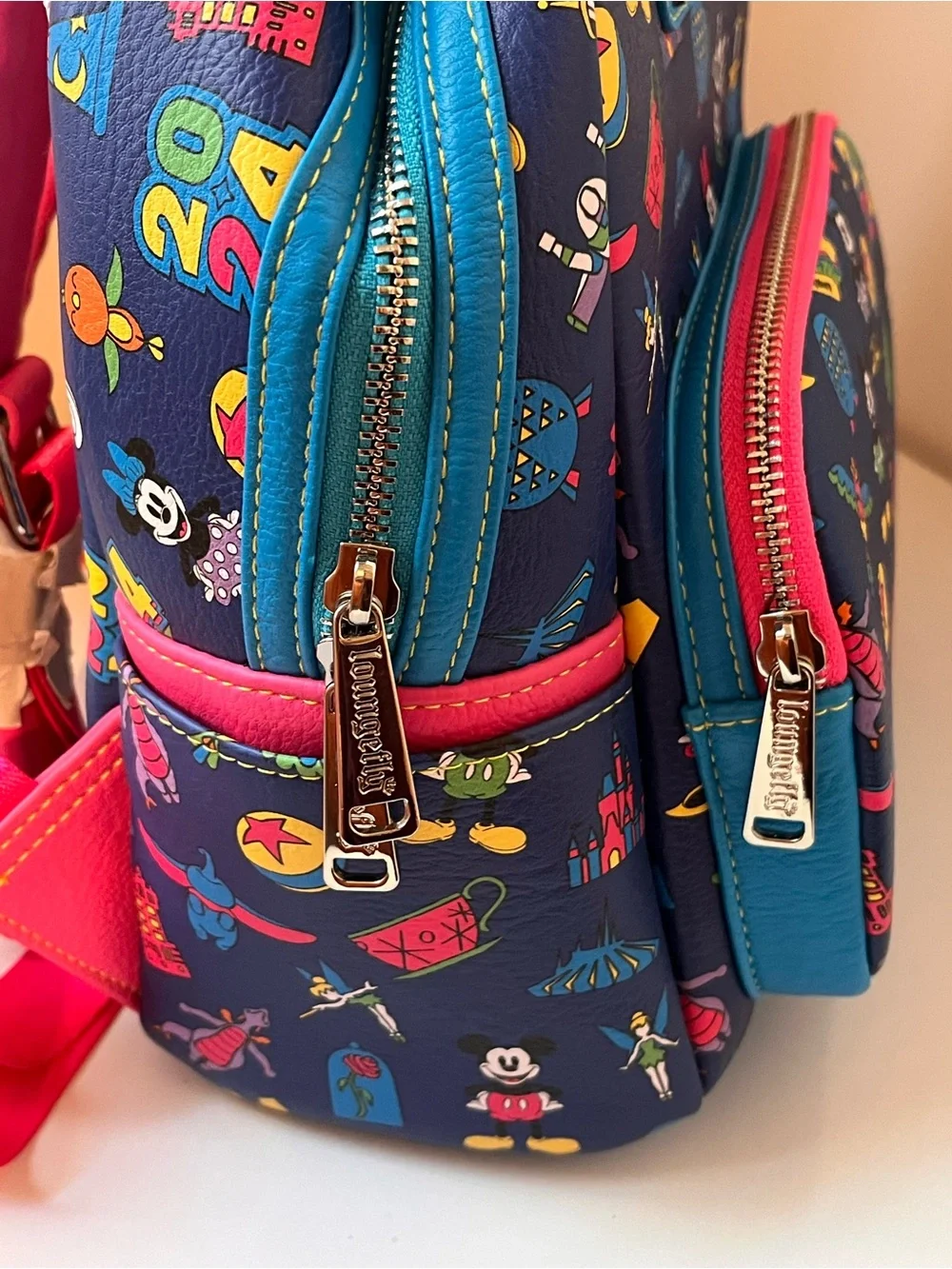 NWT Loungefly Disney Parks 2024 Dated All Over Print Mini Backpack - Mickey
